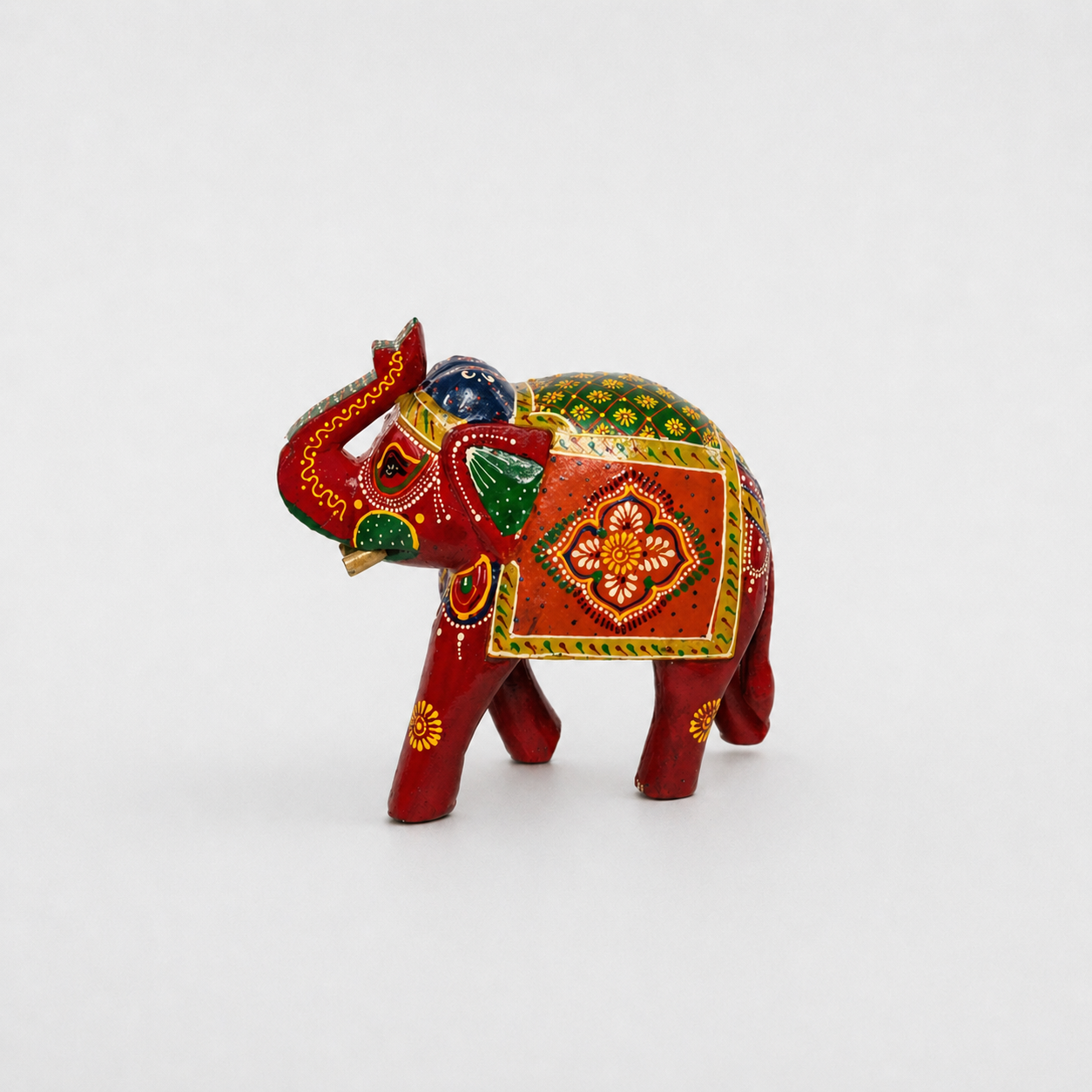 ELEFANTE TROMPA PARADA ROJO GRANDE
