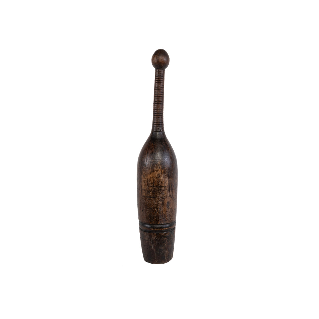 BOLO ANTIGUO DE MADERA OBSCURO