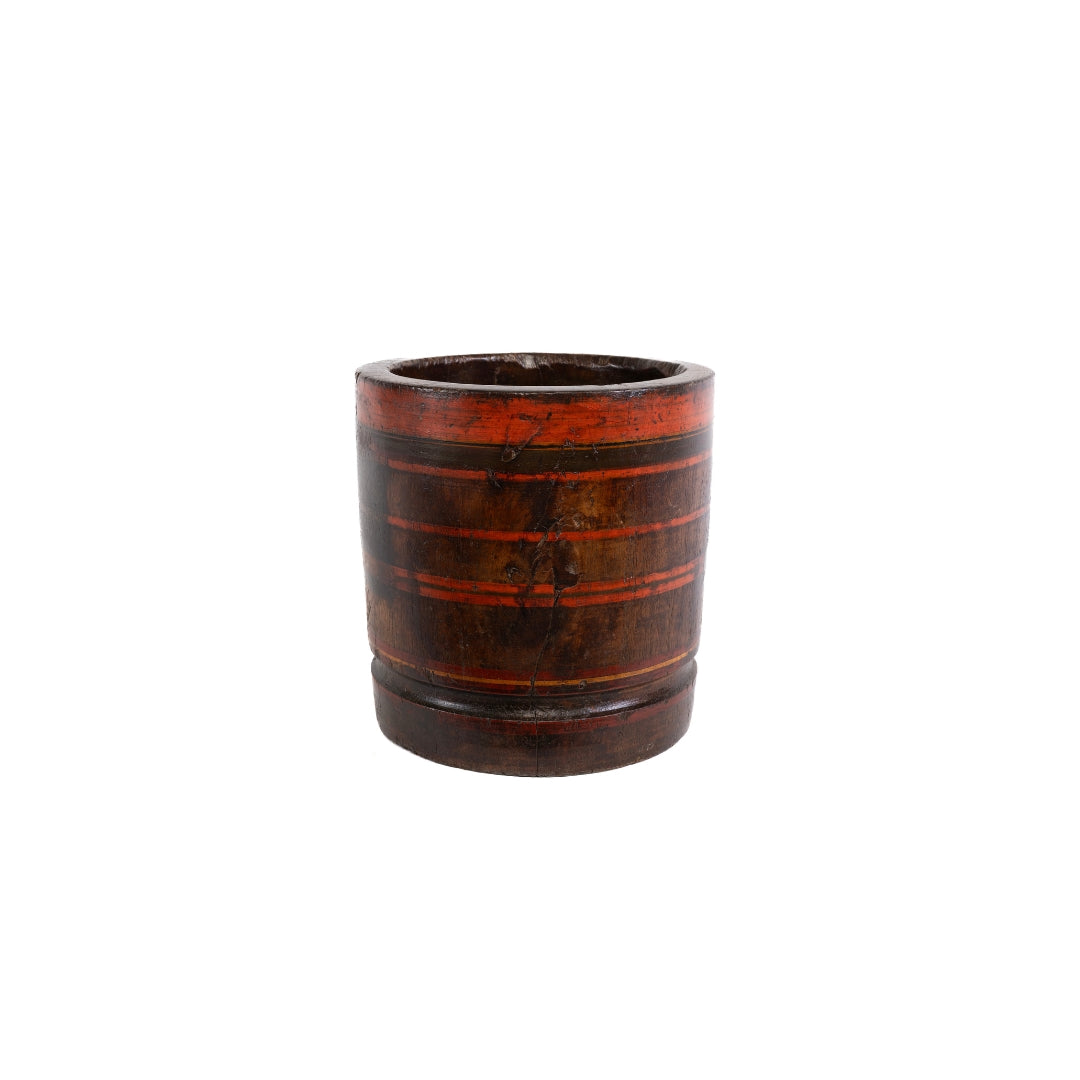 CUBETA DE MADERA ANTIGUA