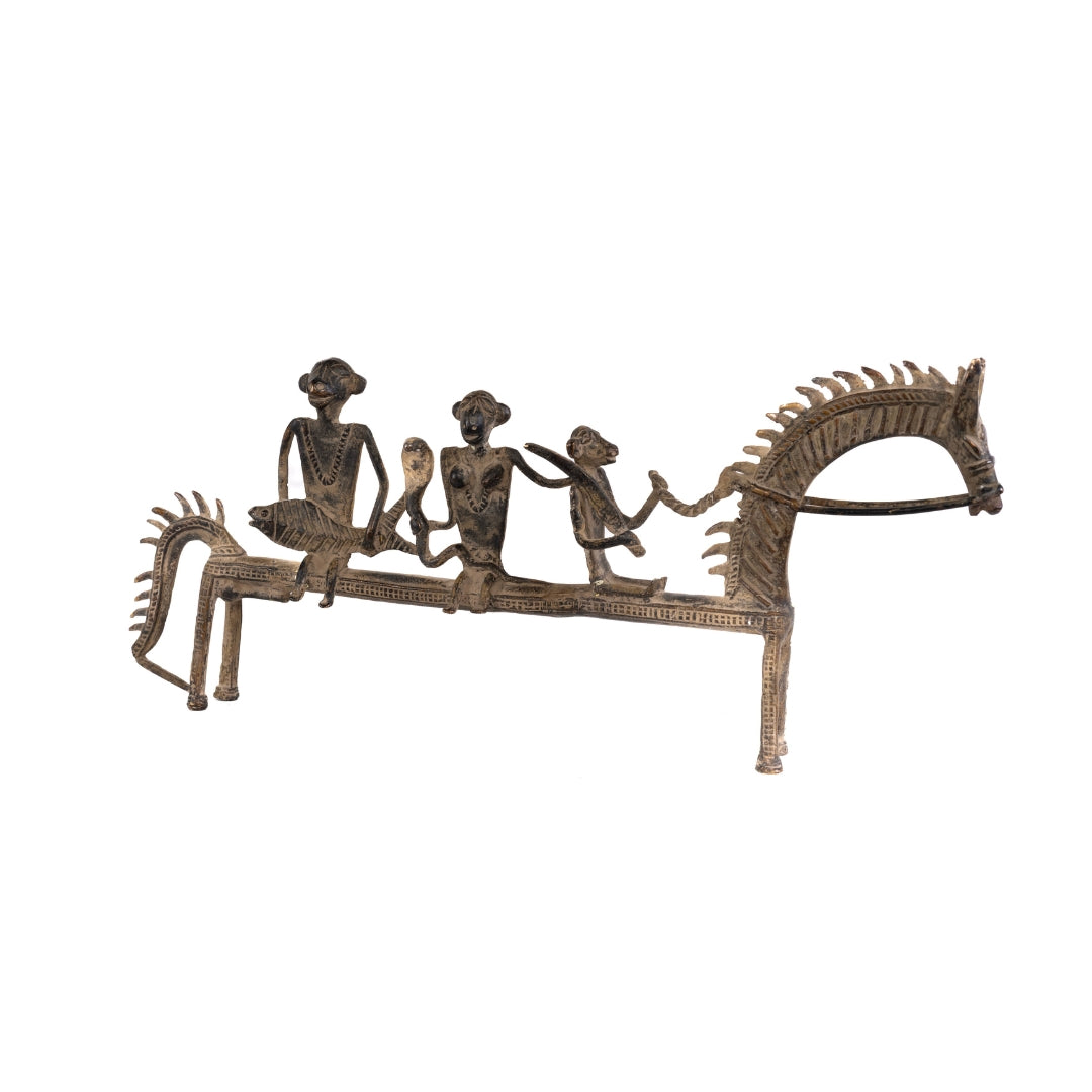 ESCULTURA CABALLO 3 JINETES
