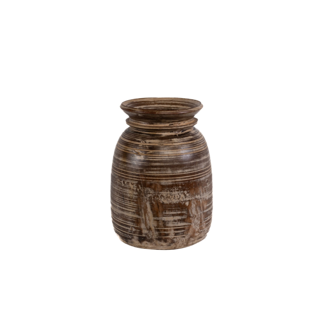 OLLA PEQUEÑA DE MADERA