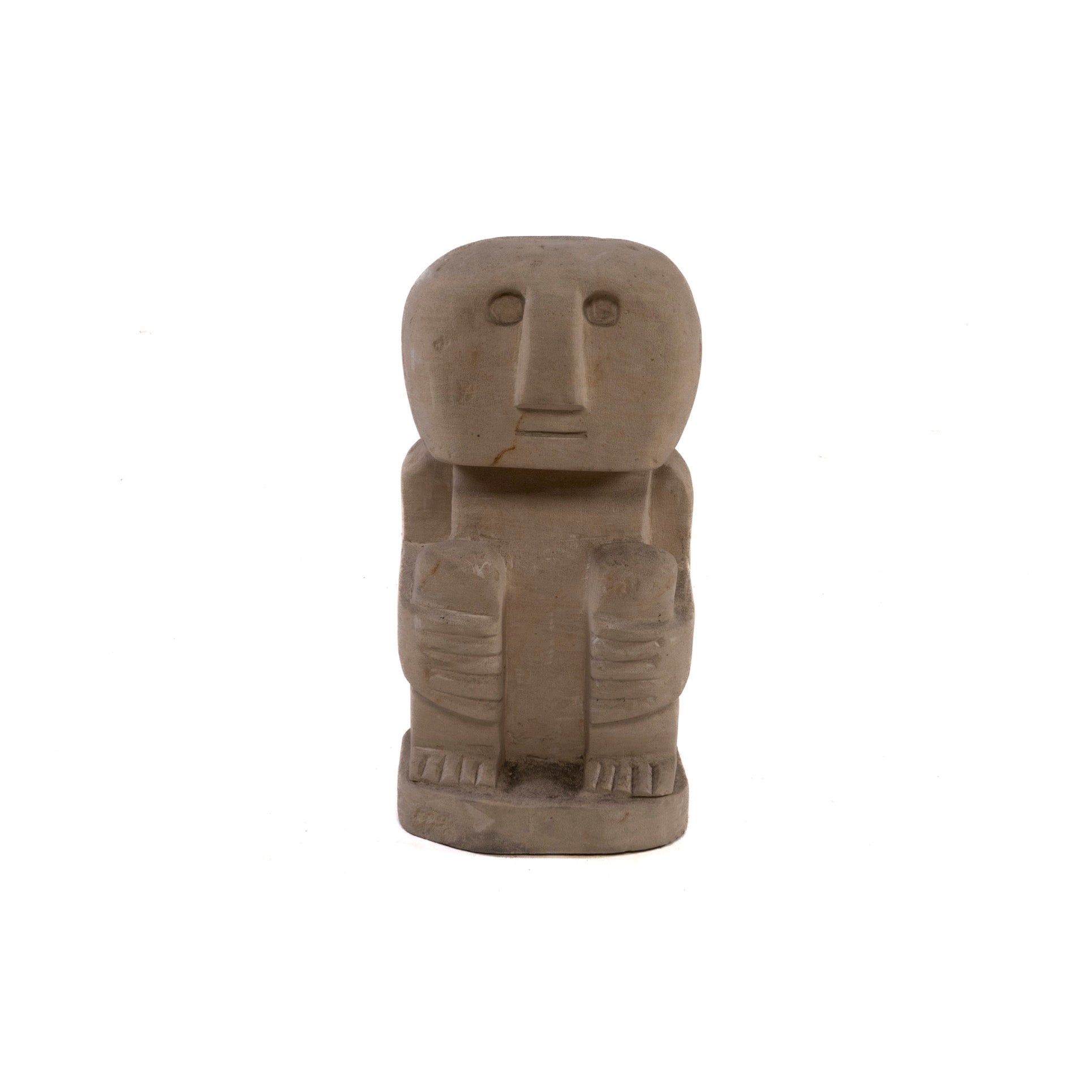 FIGURA MONO DE PIEDRA SENTADO