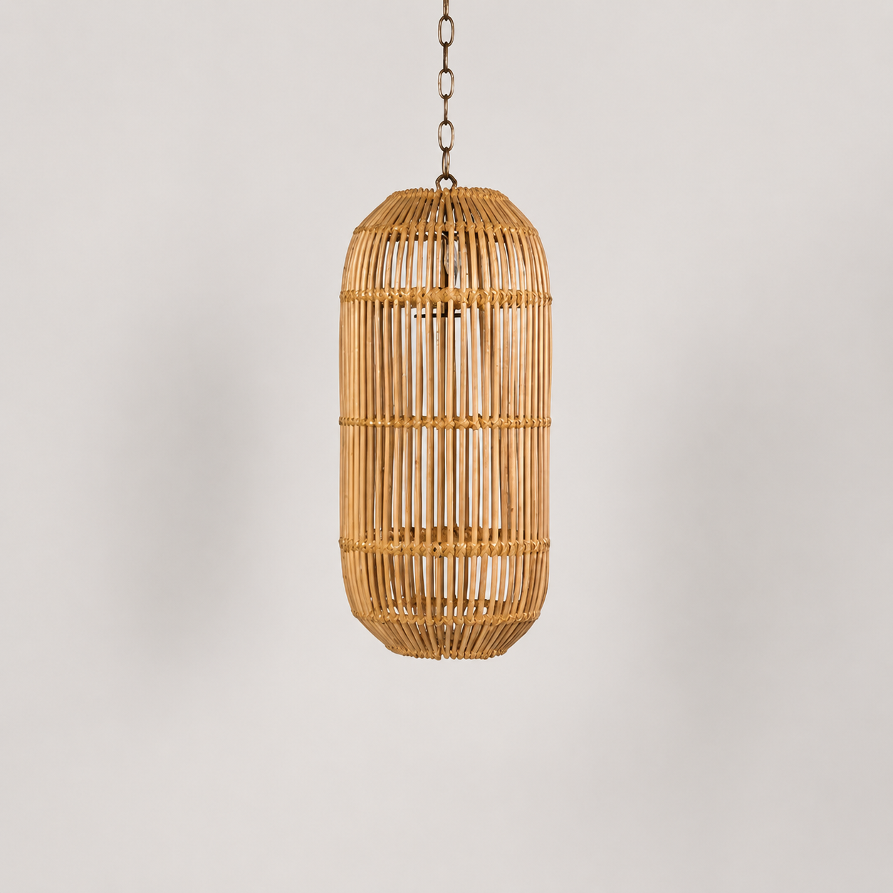 LAMPARA CILINDRO RATTAN