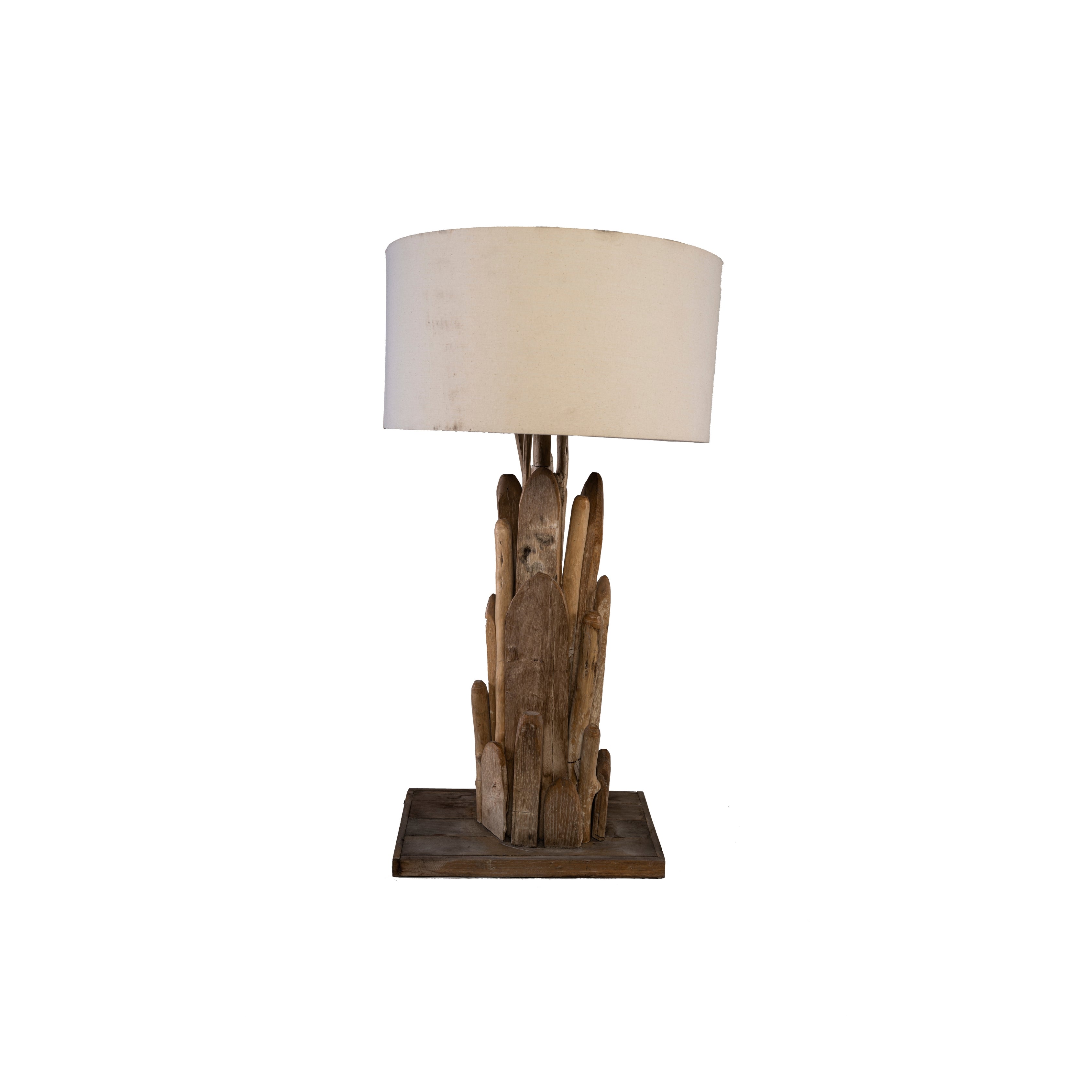 LAMPARA BURO BASE MADERA
