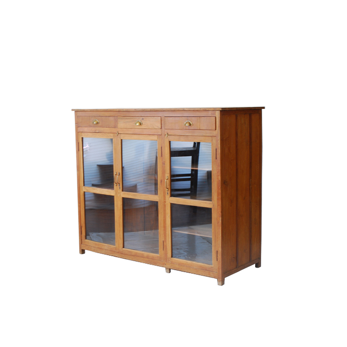 VITRINA DE MADERA ESTILO CÓMODA
