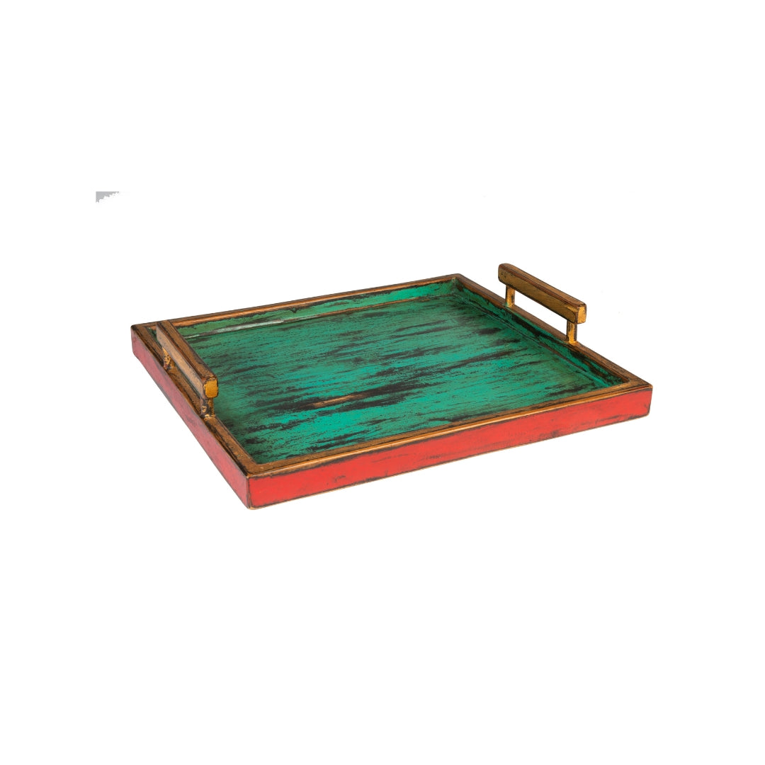 CHAROLA RECTANGULAR PINTADA
