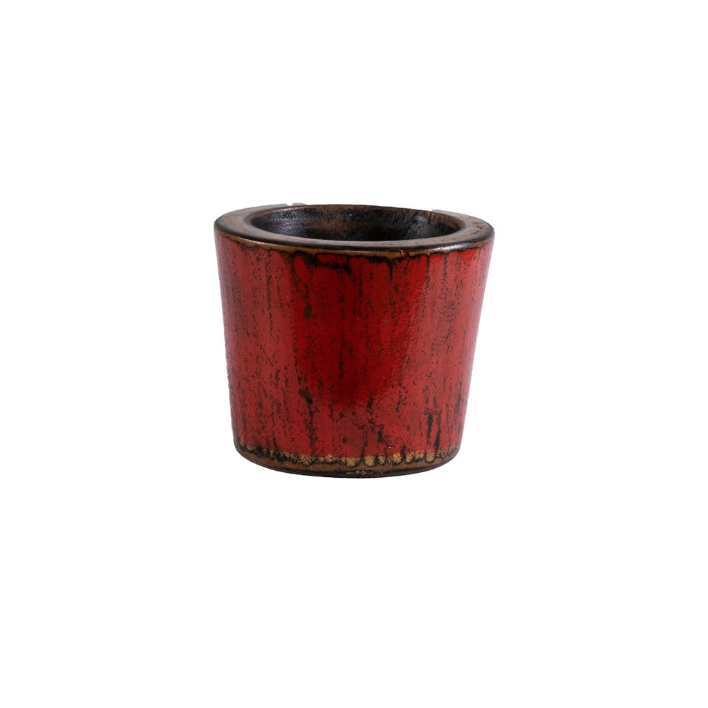 MACETA PEQUEÑA ROJA