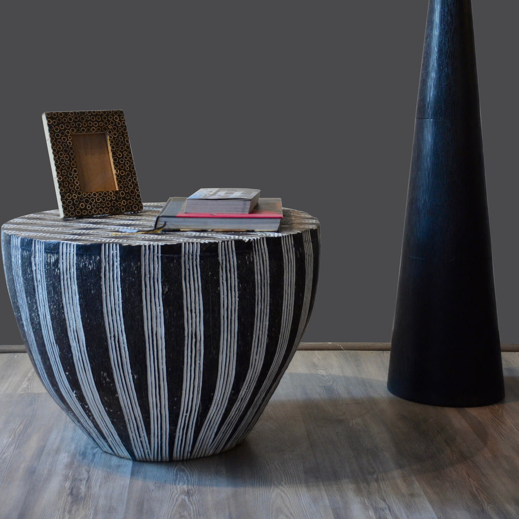 MESA DE PALMA CON RAYAS