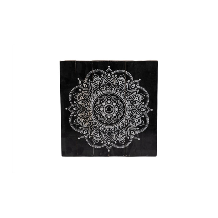 CUADRO PEQUEÑO FLOR NEGRO