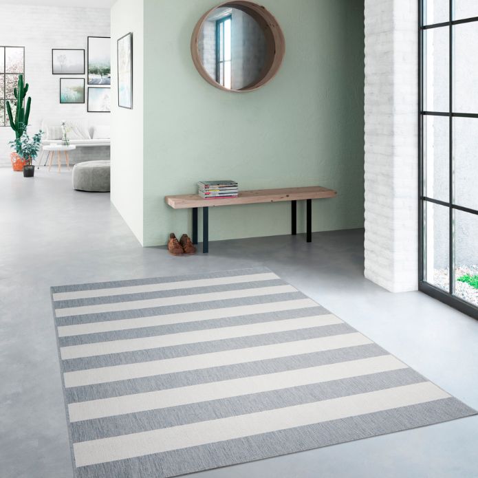 TAPETE LINEAS GRIS GRANDE