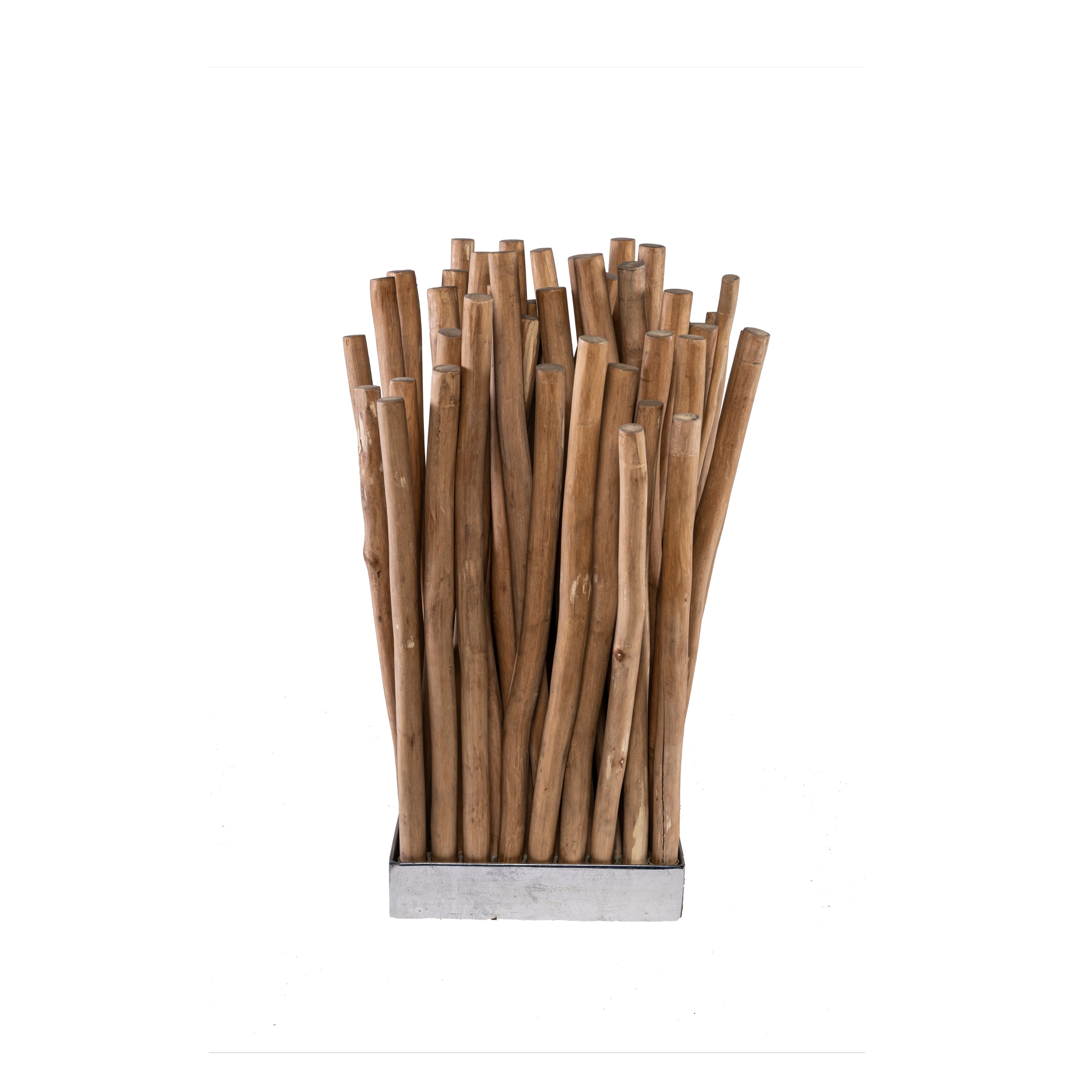 LAMPARA DE PALOS DE MADERA