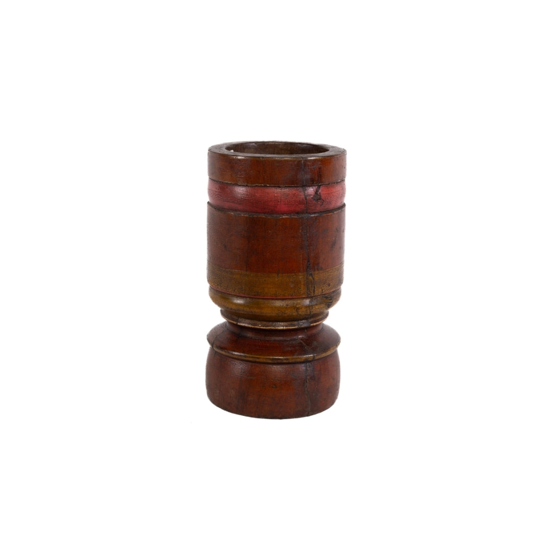 CANDELABRO ANTIGUO ROJO