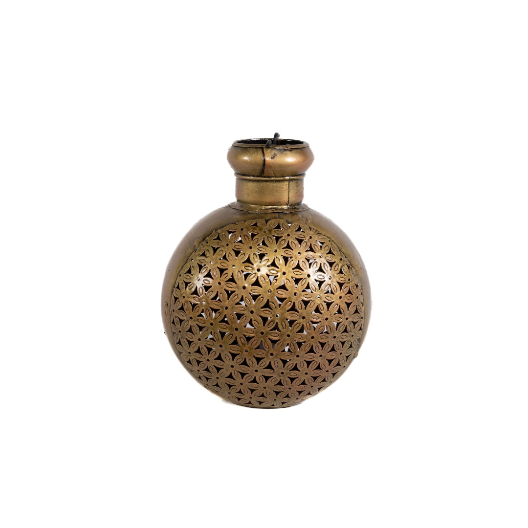 FLORERO METAL DORADO