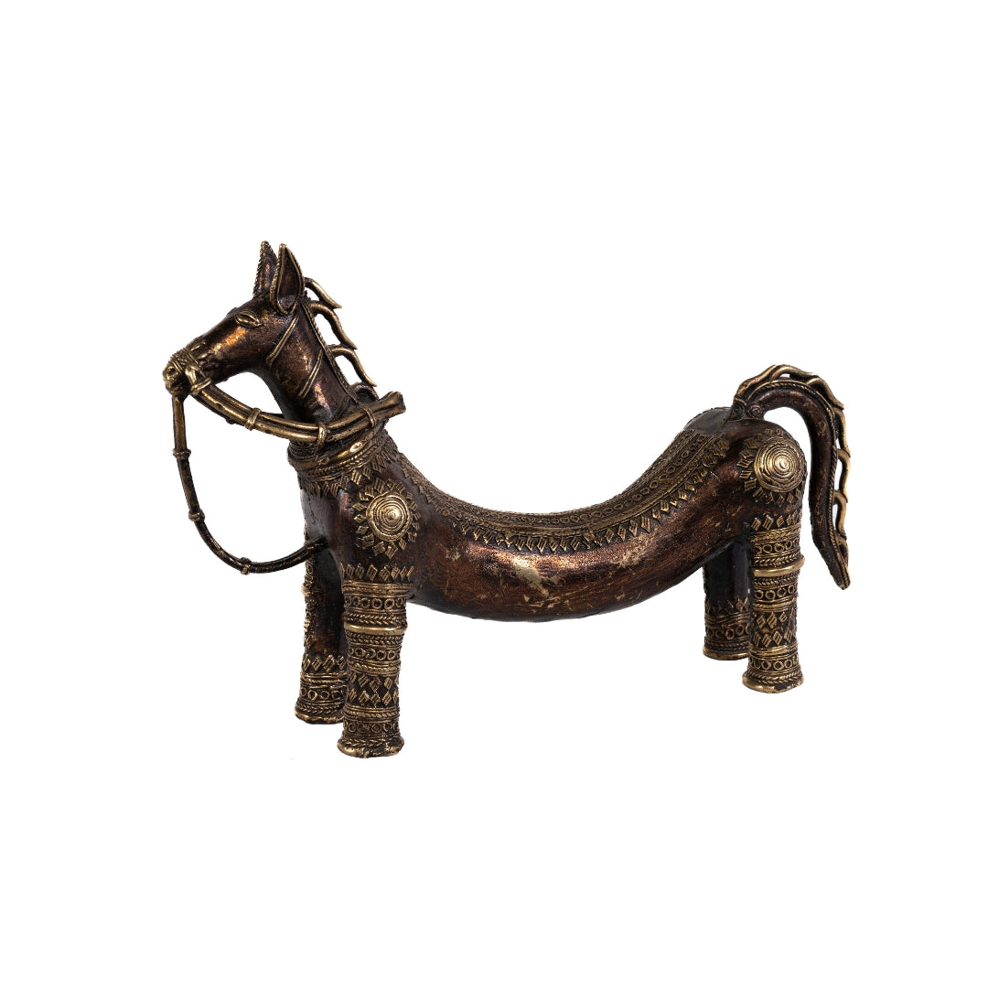 CABALLO CURVO DE BRONCE