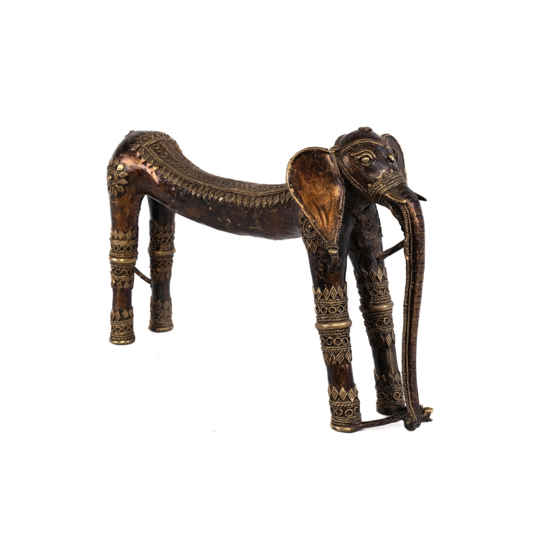 ELEFANTE ANTIGUO DE BRONCE