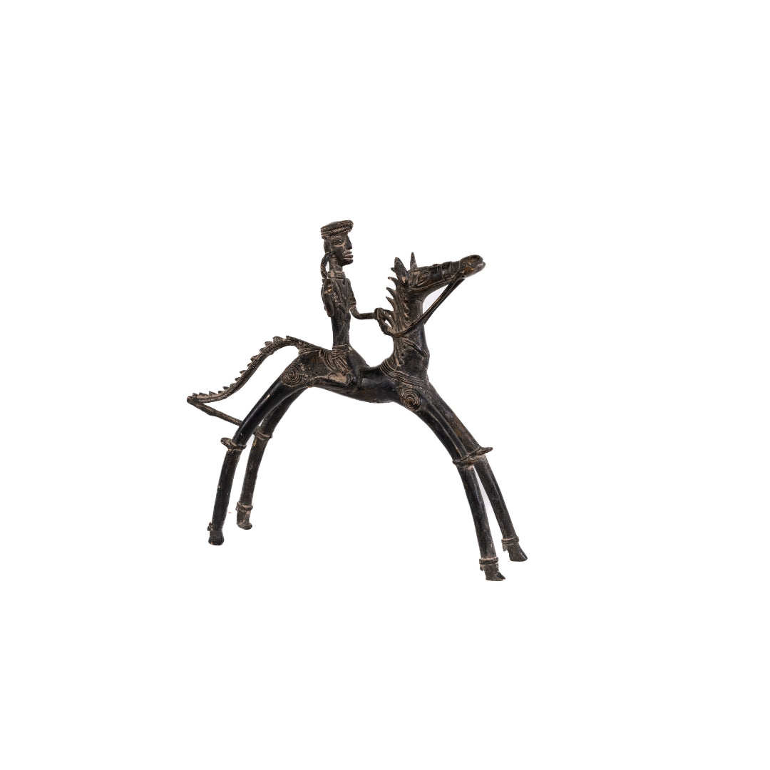 CABALLO CURVO CON JINETE