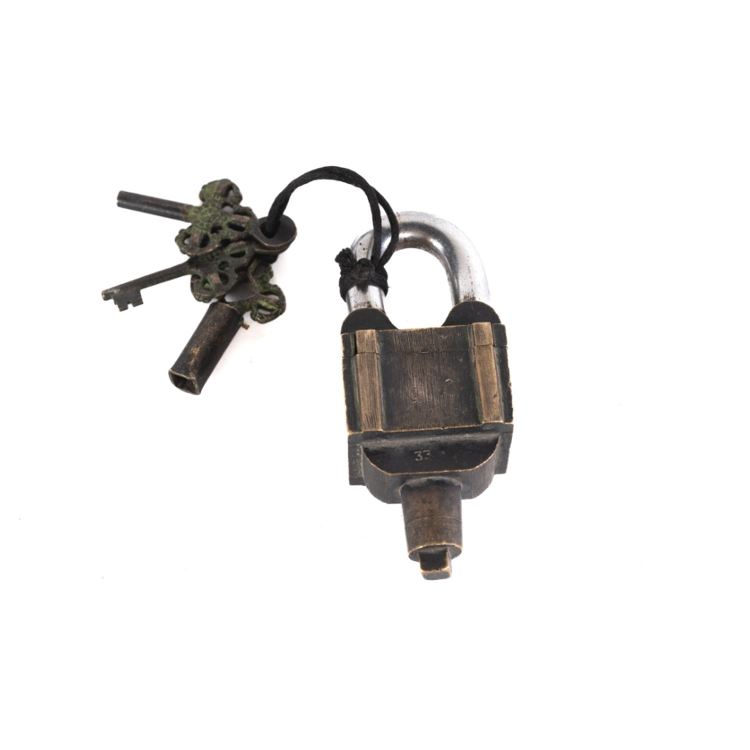 CANDADO ANTIGUO BRONCE