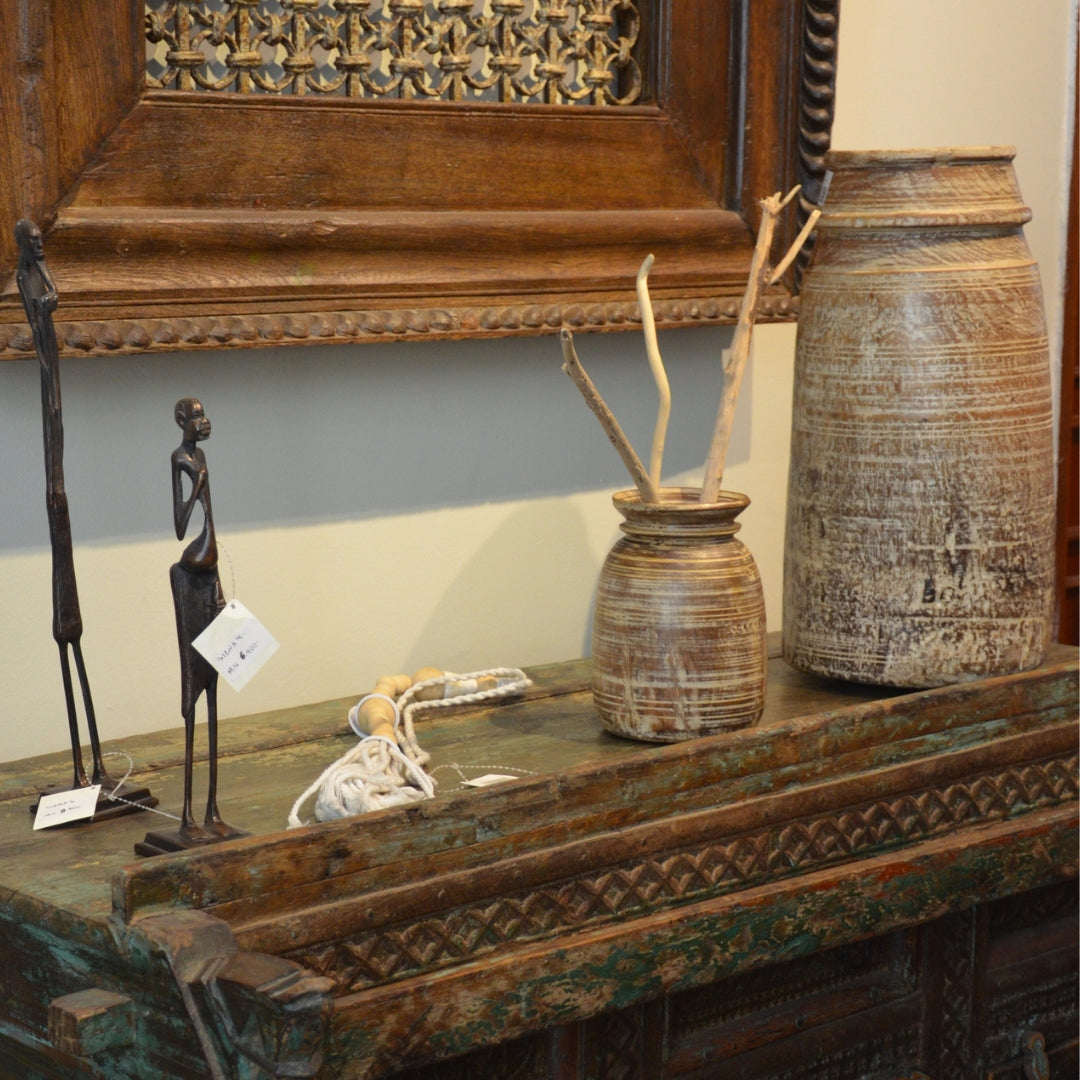 OLLA PEQUEÑA DE MADERA