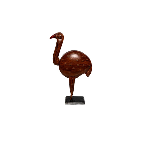FIGURA PATO METAL COLOR BRONCE