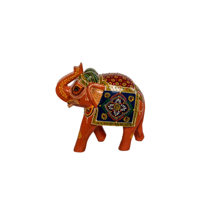 ELEFANTE TROMPA PARADA GRANDE NARANJA