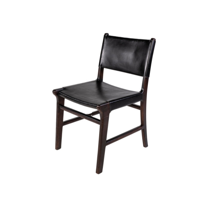 SILLA DE PIEL NEGRA