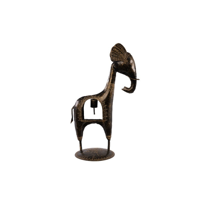 CANDELABRO ELEFANTE METAL