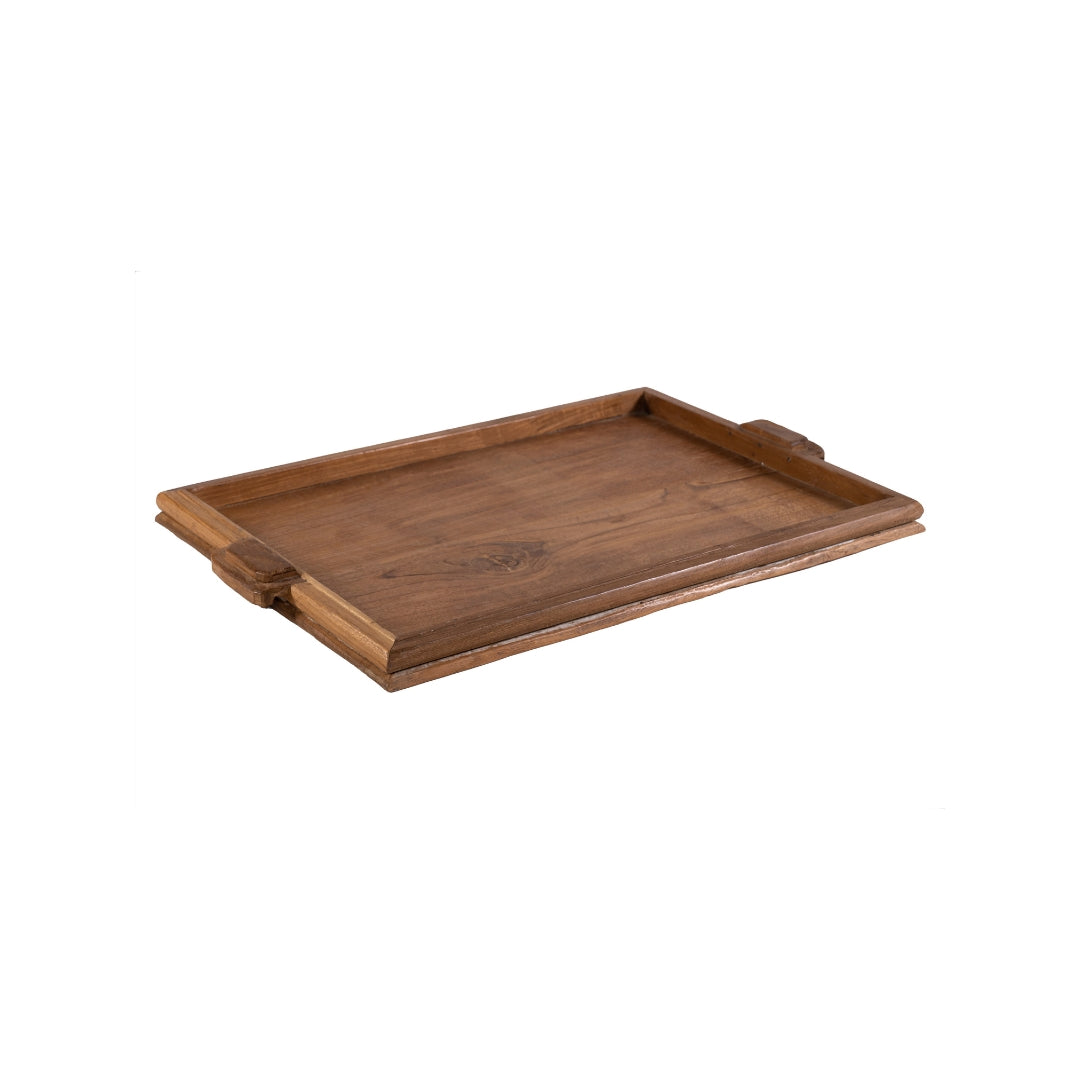 CHAROLA RECTANGULAR TECA