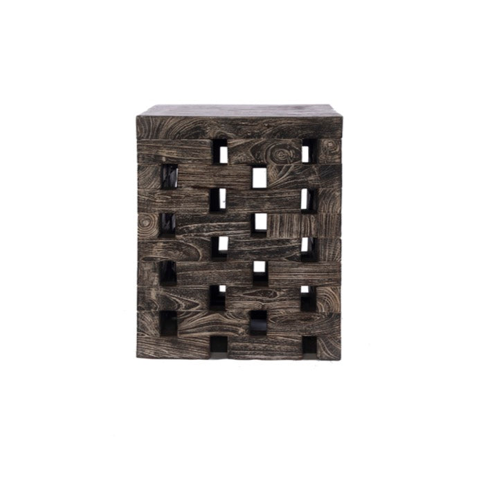 BASE MADERA CUADRADA OBSCURA