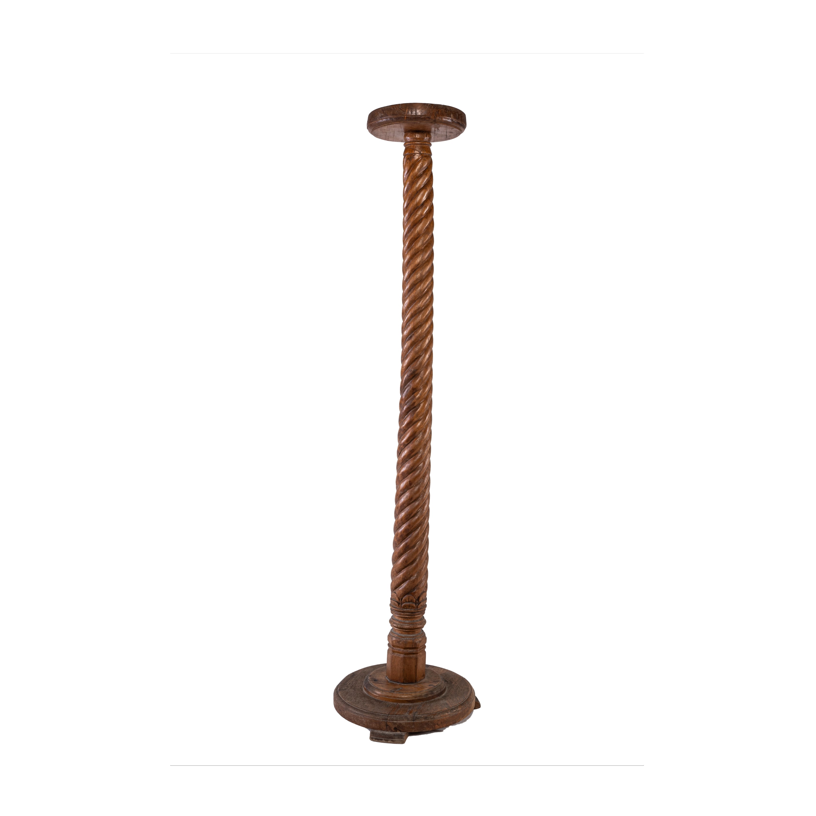 CANDELABRO LARGO MADERA