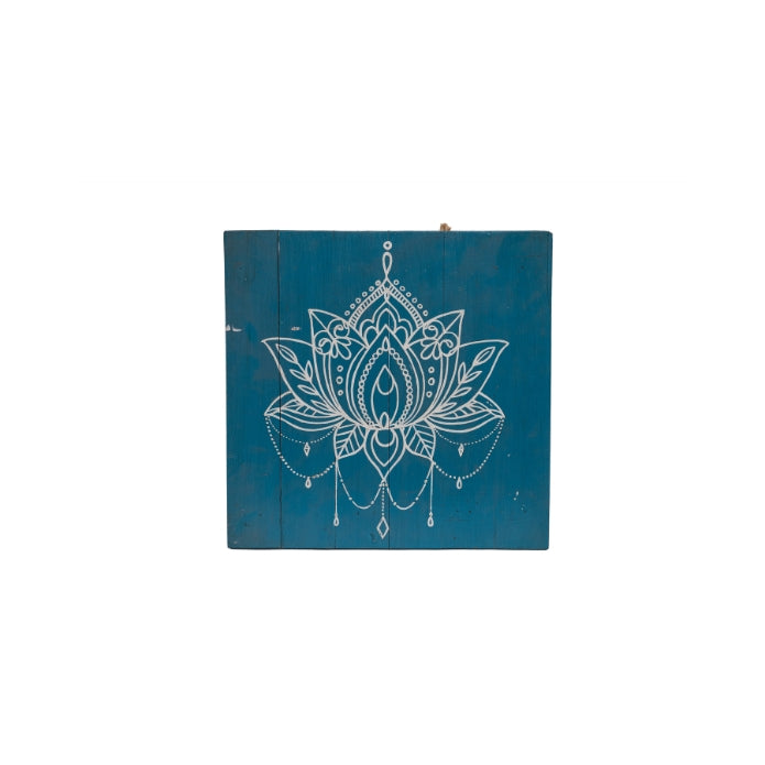 CUADRO PEQUEÑO LOTUS AZUL