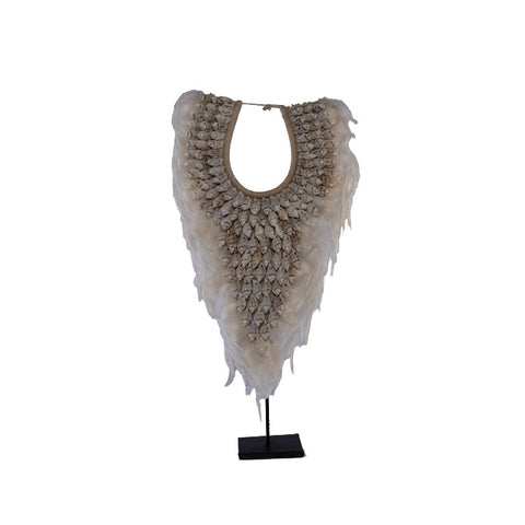 COLLAR CARACOLES Y PLUMAS