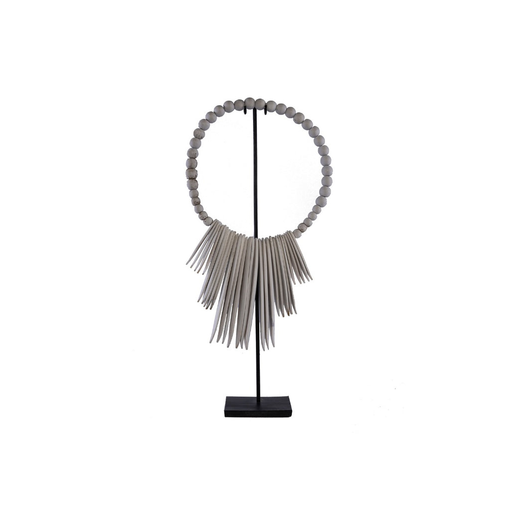 COLLAR MADERA BLANCO