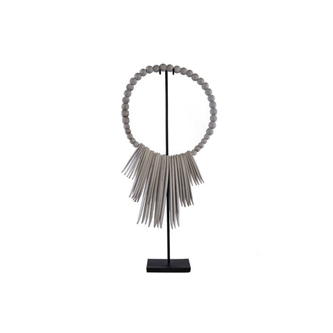 COLLAR MADERA BLANCO