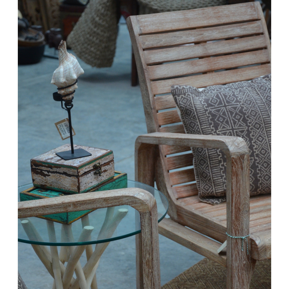 SILLA EXTERIOR TECA