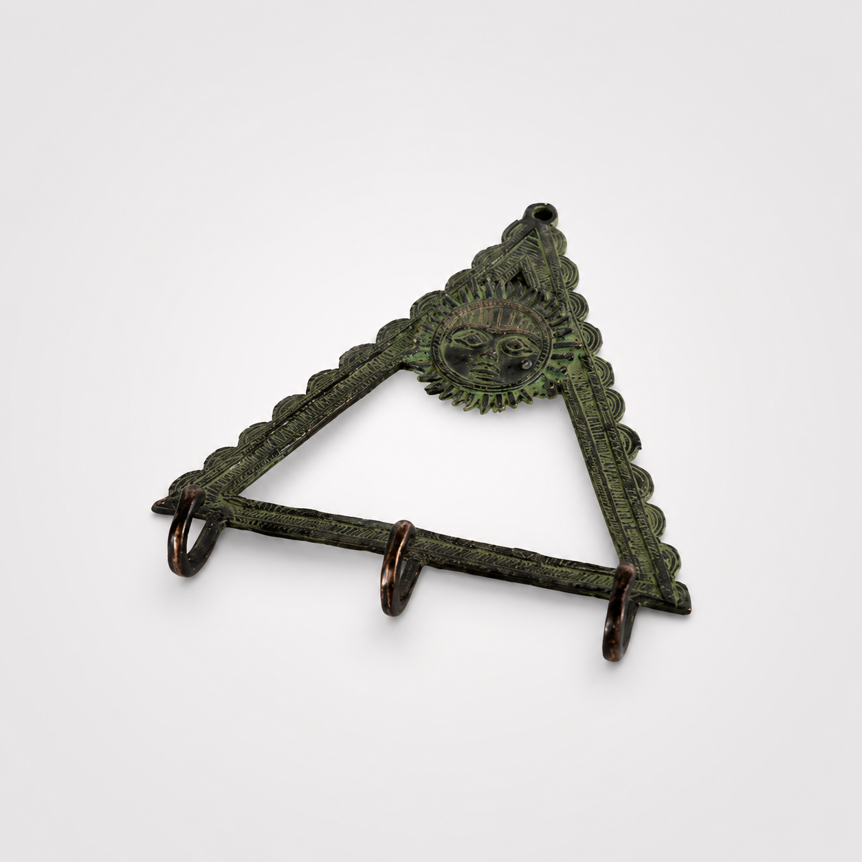 PERCHERO TRIANGULO BRONCE