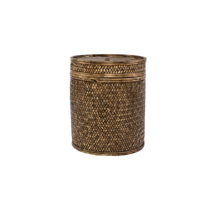 CAJA REDONDA BAMBU OBSCURA