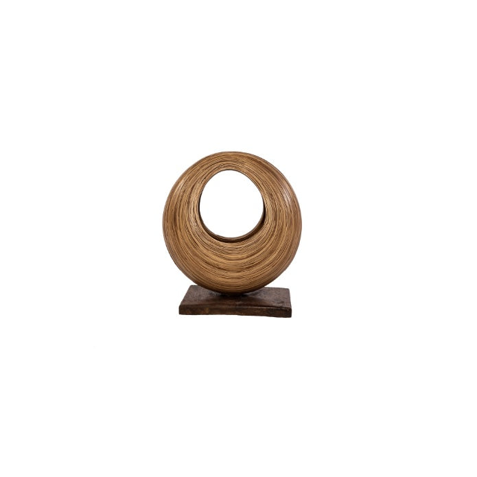 ESCULTURA RUEDA BAMBU PEQUEÑA