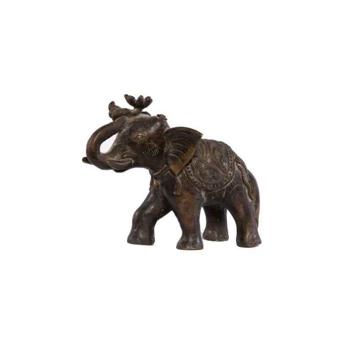 ELEFANTE TALLADO DE BRONCE