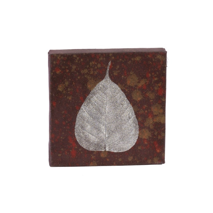 CUADRO HOJA PEQUEÑO MORADO