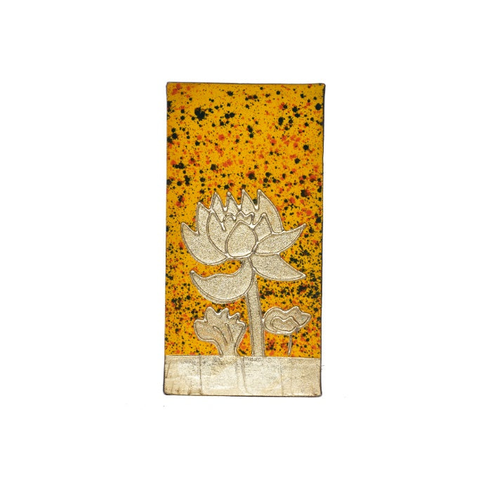 CUADRO RECTANGULAR FLOR AMARILLO