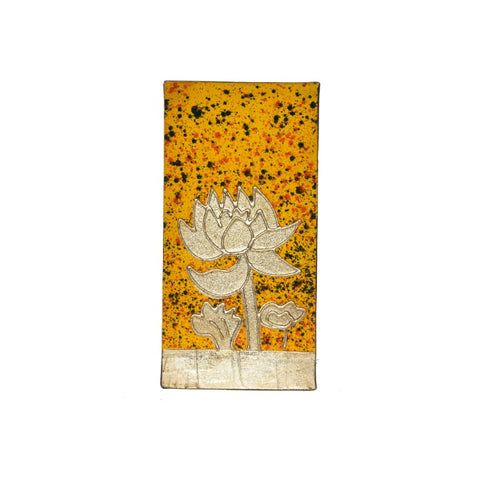 CUADRO RECTANGULAR FLOR AMARILLO