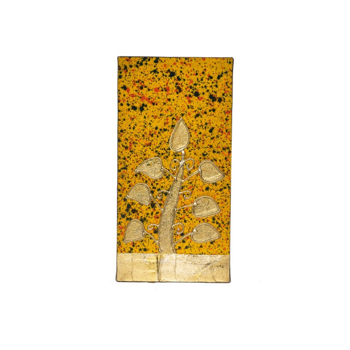 CUADRO RAMA PEQUEÑA AMARILLO