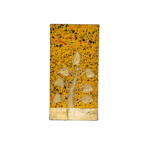 CUADRO RAMA PEQUEÑA AMARILLO