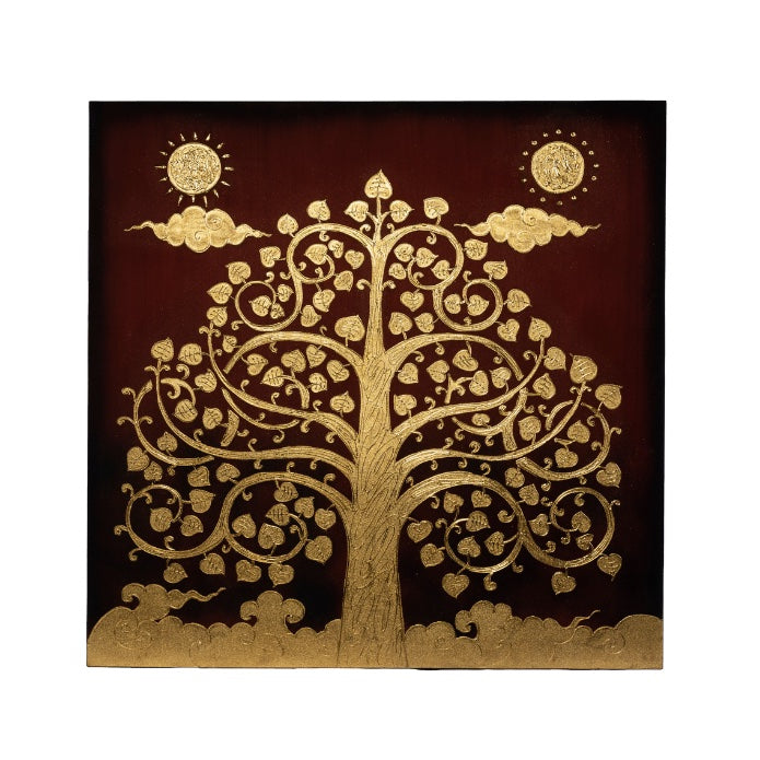 CUADRO ARBOL Y SOLES TINTO