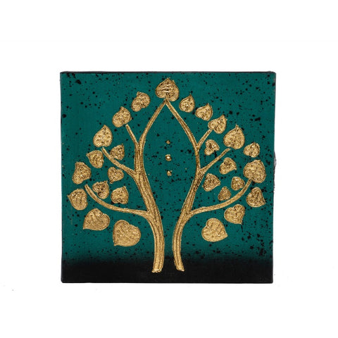 CUADRO PEQUEÑO ARBOL VERDE