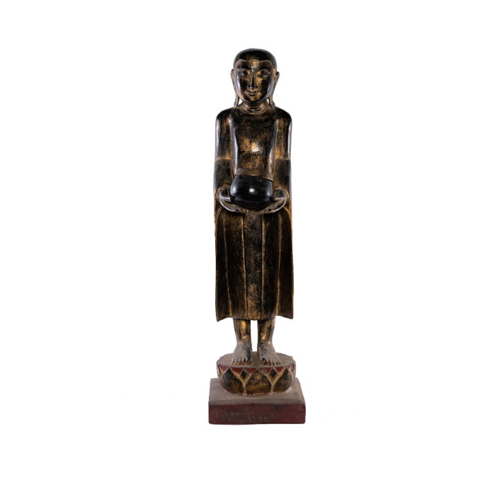 MONJE PINTADO DE BRONCE