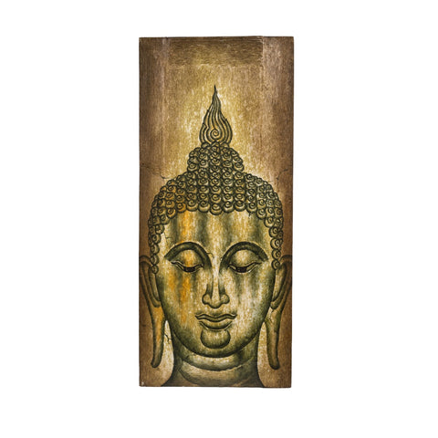 RETABLO ROSTRO BUDA VERDE