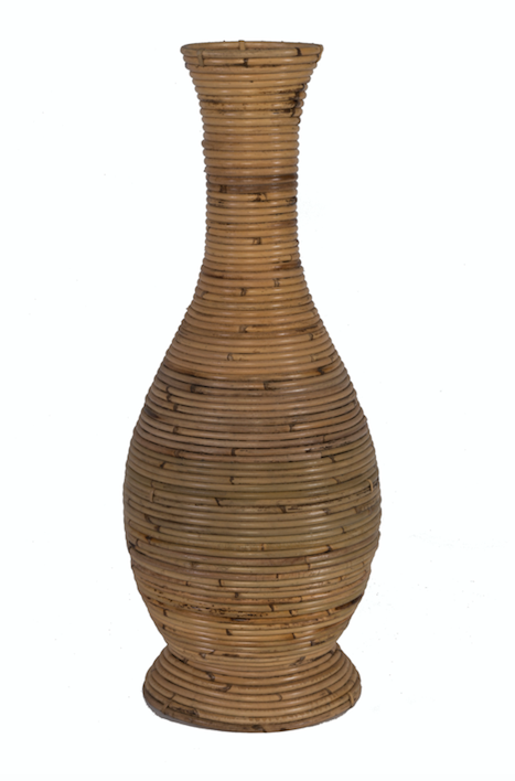 FLORERO DE RATTAN
