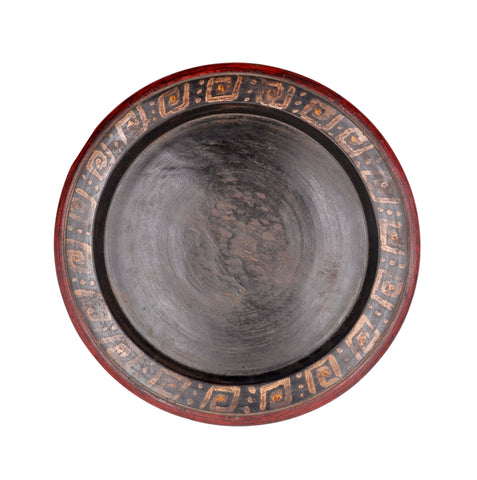 PLATO DE MADERA PINTADO