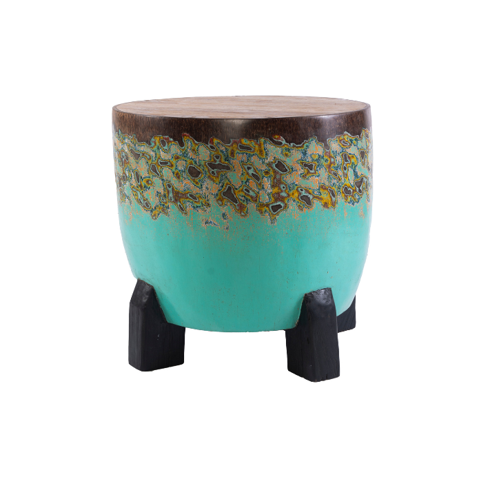 MESA LATERAL BICOLOR PATAS CORTAS